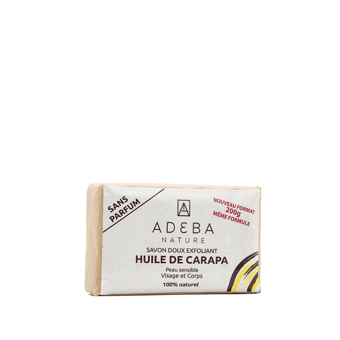 Savon doux exfoliant à l&#39;Huile de Carapa sans parfum (8213093679369)