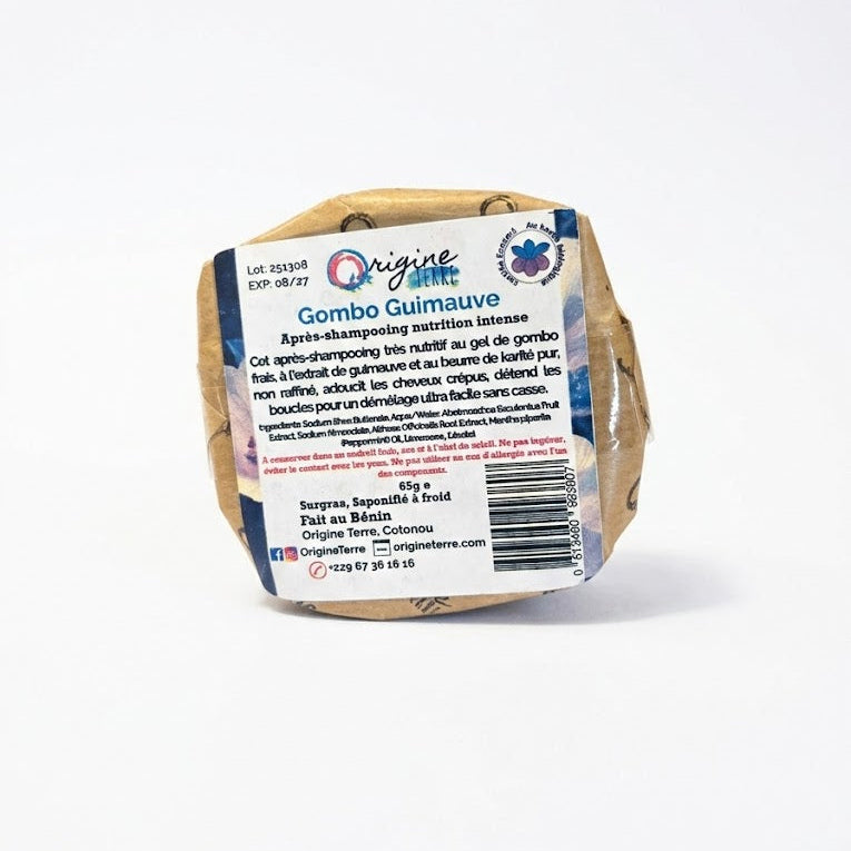 Après-Shampooing Solide Gombo Guimauve - Origine et Terre