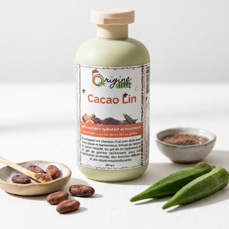 Lait Capillaire Cacao Lin - Origine Terre